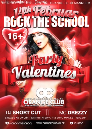 Rock The School - Valentines Party Werbeplakat