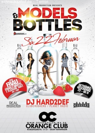 Black Supreme Models & Bottles Werbeplakat