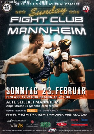 Sunday Fight Club Werbeplakat