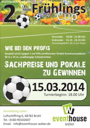 2.eventhouse weber Frühlings-Cup Werbeplakat