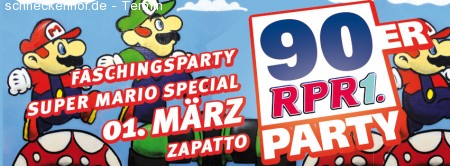 90er RPR1. Faschingsparty Werbeplakat