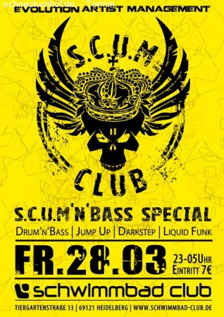 S.C.U.M.’n’ BASS special Werbeplakat