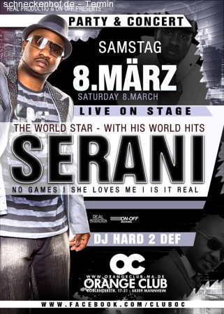 Serani Live On Stage Werbeplakat