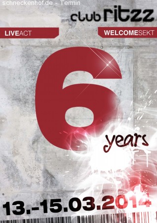 6 Years Club Ritzz Werbeplakat