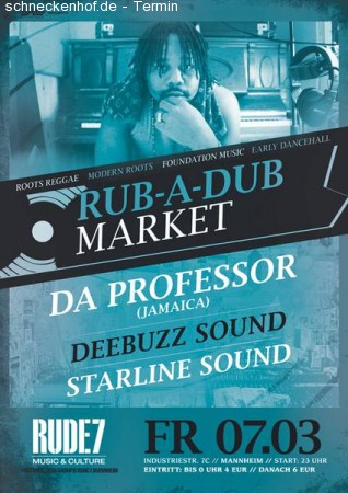 Rub-A-Dub Market mit Da Professor (Live) Werbeplakat