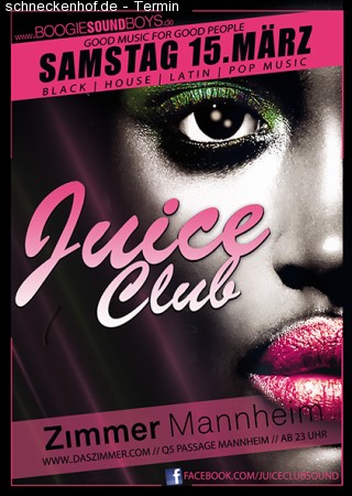 Juice Club Werbeplakat