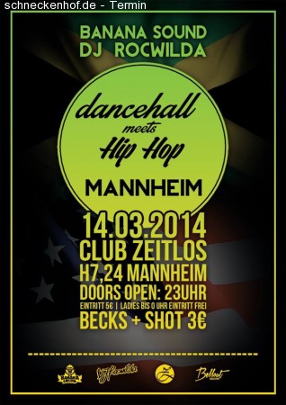 Dancehall meets Hip Hop Mannheim pt.3 Werbeplakat