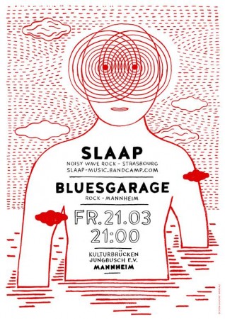 Slaap & Bluesgarage Werbeplakat