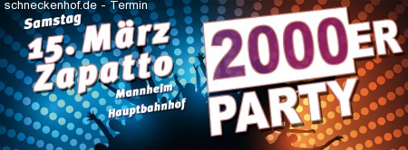 2000er Party Werbeplakat