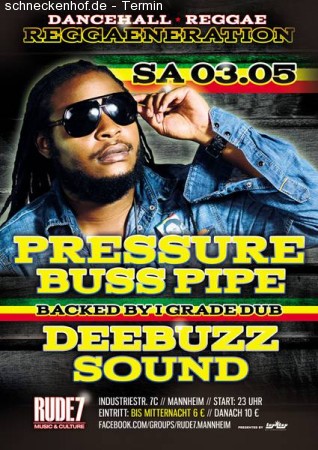 Reggaeneration -Pressure Busspipe (live) Werbeplakat