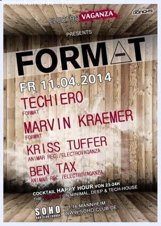 F O R M ▲ T • Label Night Werbeplakat