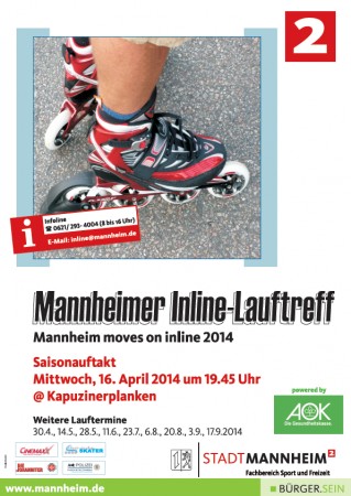 Inline Lauftreff Werbeplakat