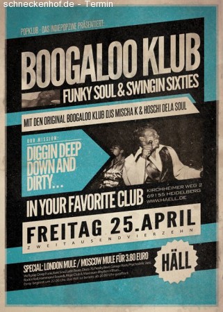 Boogaloo Klub Werbeplakat