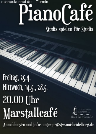 PianoCafé im Marstall Werbeplakat