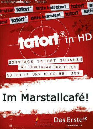 Tatort im Marstallcafé Werbeplakat