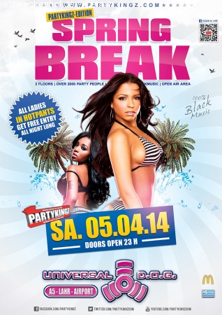 Partykingz Spring Break Werbeplakat