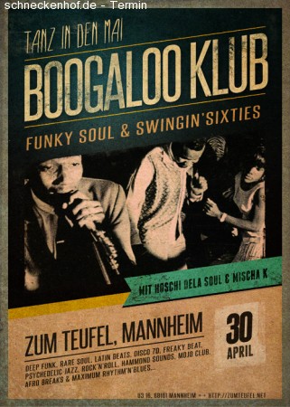 Boogaloo Klub: Tanz In Den Mai Werbeplakat