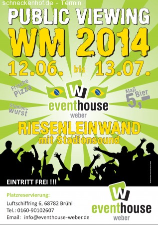 WM 2014 Public Viewing Werbeplakat