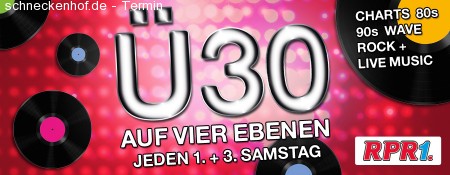 Ü30 Party mit Hard Variety Werbeplakat