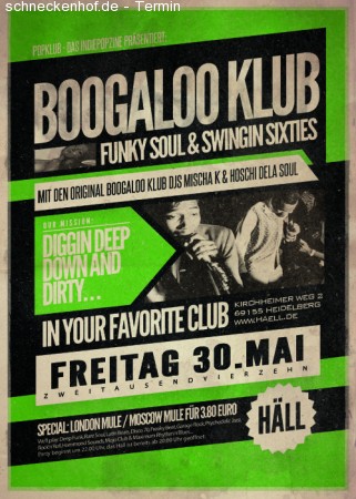 Boogaloo Klub Werbeplakat