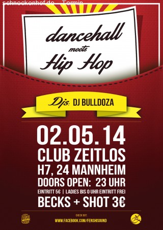 Dancehall meets Hip Hop Werbeplakat