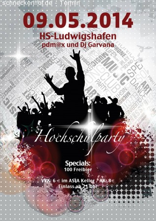 HS-Party Werbeplakat