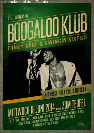 Boogaloo Klub Werbeplakat