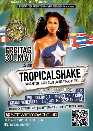 Tropical Shake on 2 Floors Werbeplakat