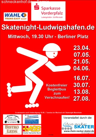 3. Skatenight Lu Werbeplakat