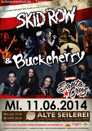 Skid Row & Buckcherry Werbeplakat