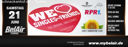 We love Singles & Friends Werbeplakat