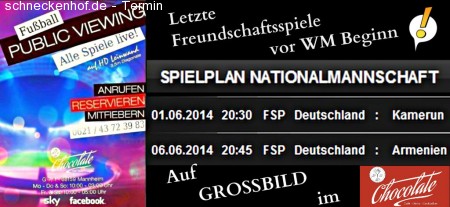 Die Nationalmannschaft spielt... Werbeplakat