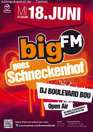 bigFM goes Schneckenhof Werbeplakat