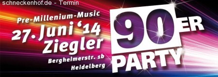 90er Party Werbeplakat