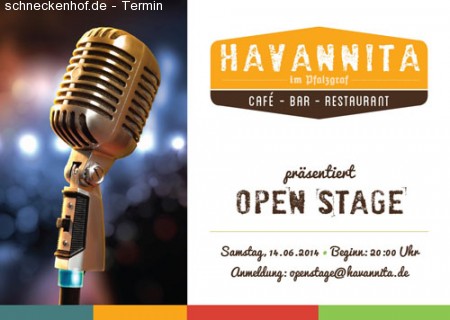 OPEN STAGE im Havannita Werbeplakat