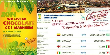 Chocolate WM Brasil Werbeplakat