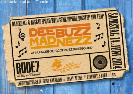 DANCEHALL & REGGAE w DeeBuzz Soundsystem Werbeplakat