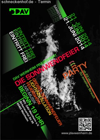 Sonnwendfeier - Tradition meets Moderne Werbeplakat