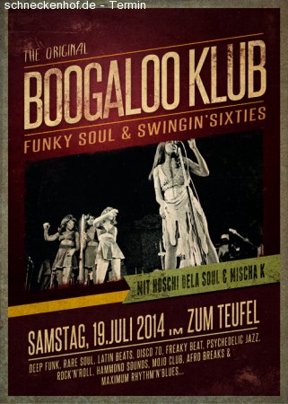 Boogaloo Klub Werbeplakat