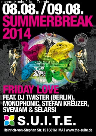 Summerbreak 2014 / Friday Love Werbeplakat