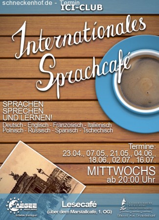 ICI-Club: Internationales Sprachcafé Werbeplakat