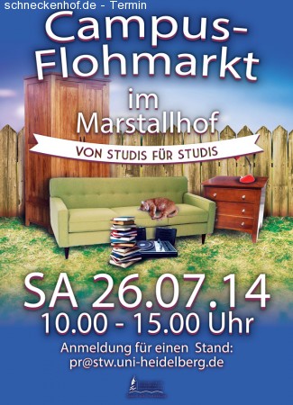 Campus-Flohmarkt von Studis für Studis Werbeplakat