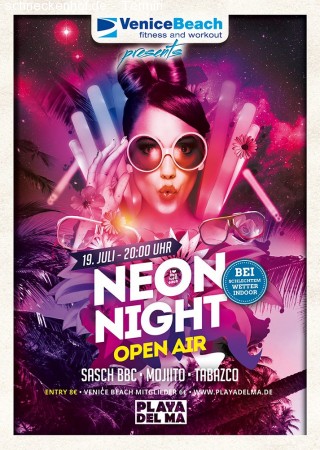 VeniceBeach pres. NEON NIGHT Werbeplakat