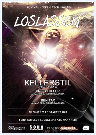 Loslassen • Kellerstil Werbeplakat