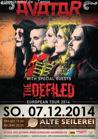 Avatar & The Defiled Werbeplakat