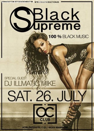 THE BLACK SUPREME PARTY Werbeplakat