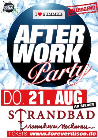 After Work Party Werbeplakat