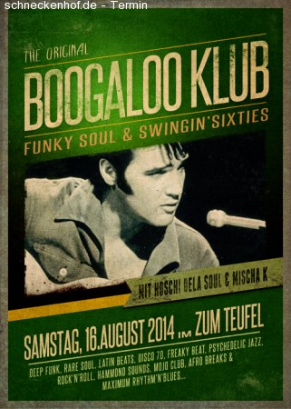 Boogaloo Klub Werbeplakat