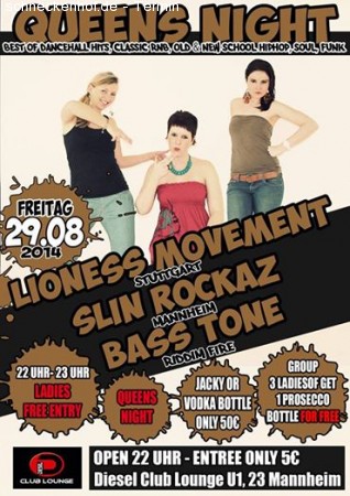 Lioness Movement @ Queens Night Werbeplakat