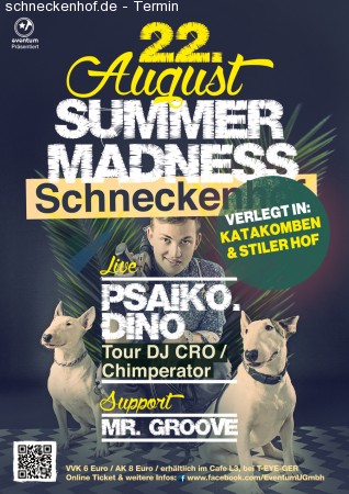 Summer Madness mit PSAIKO. DINO (Cro) Werbeplakat